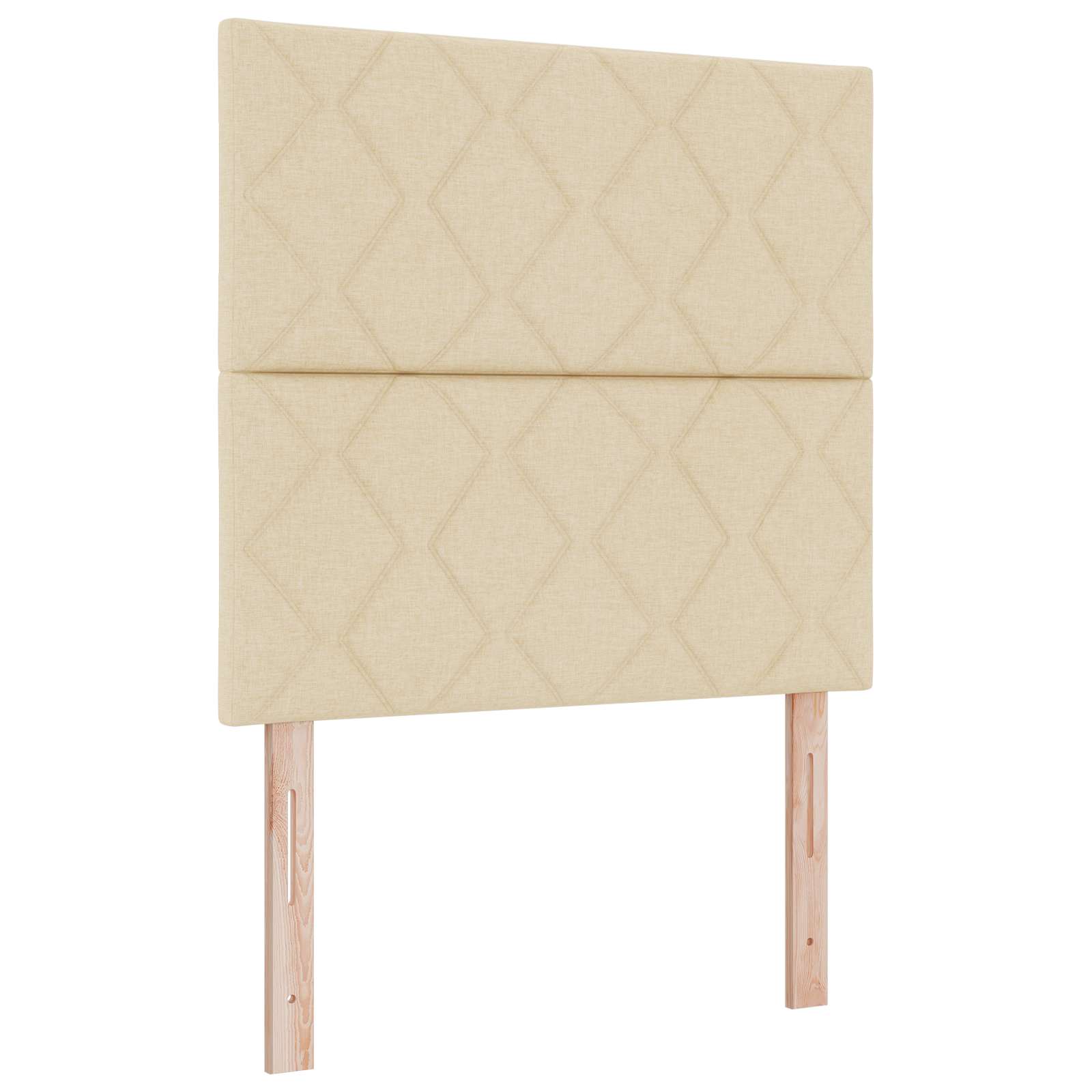 Lit ottoman avec matelas Crème 90 x 200 cm Tissu