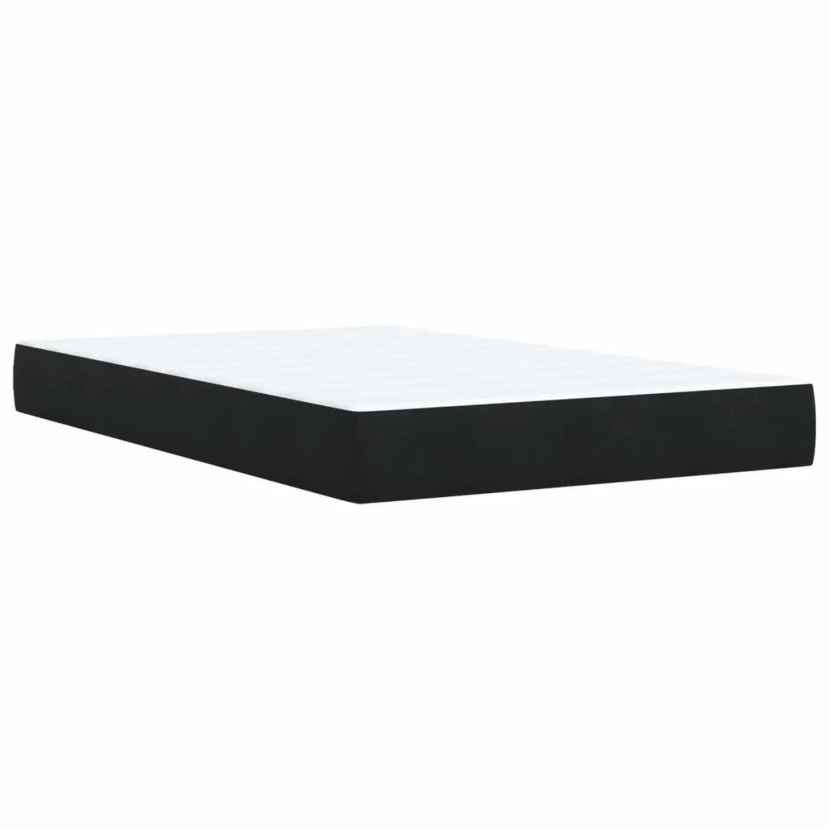 Lit ottoman avec matelas Noir 120 x 200 cm Velours - XIOS