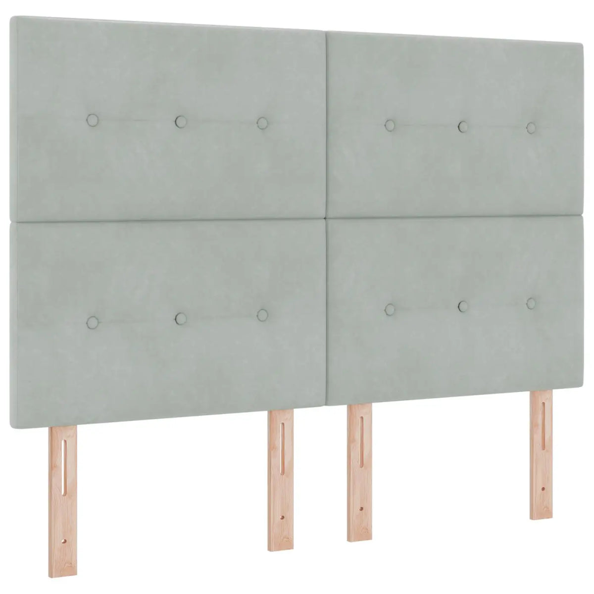 Lit ottoman avec matelas Gris clair 140 x 200 cm Velours - XIOS