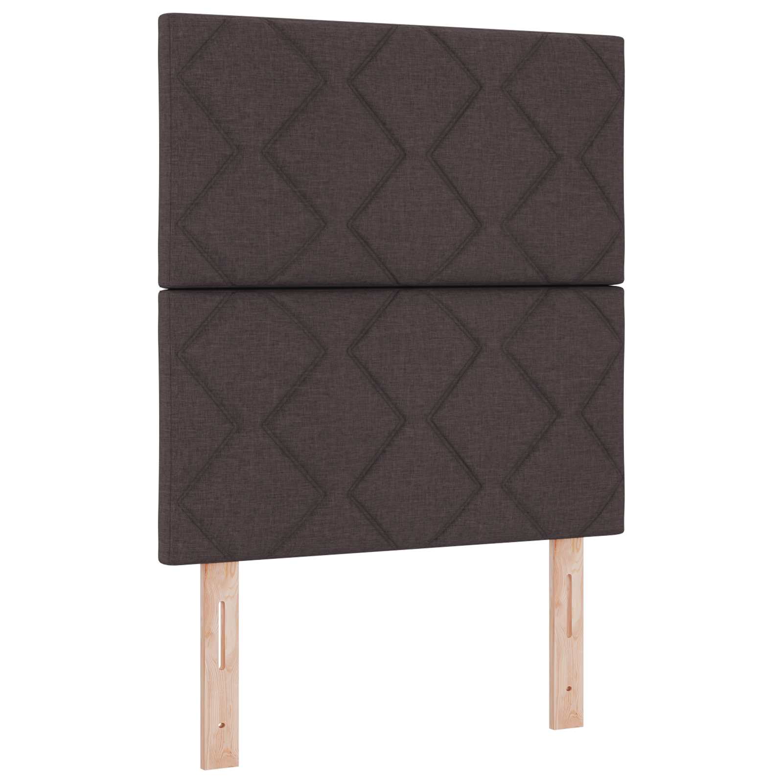 Lit coffre avec matelas et LED Marron foncé 80 x 200 cm Tissu