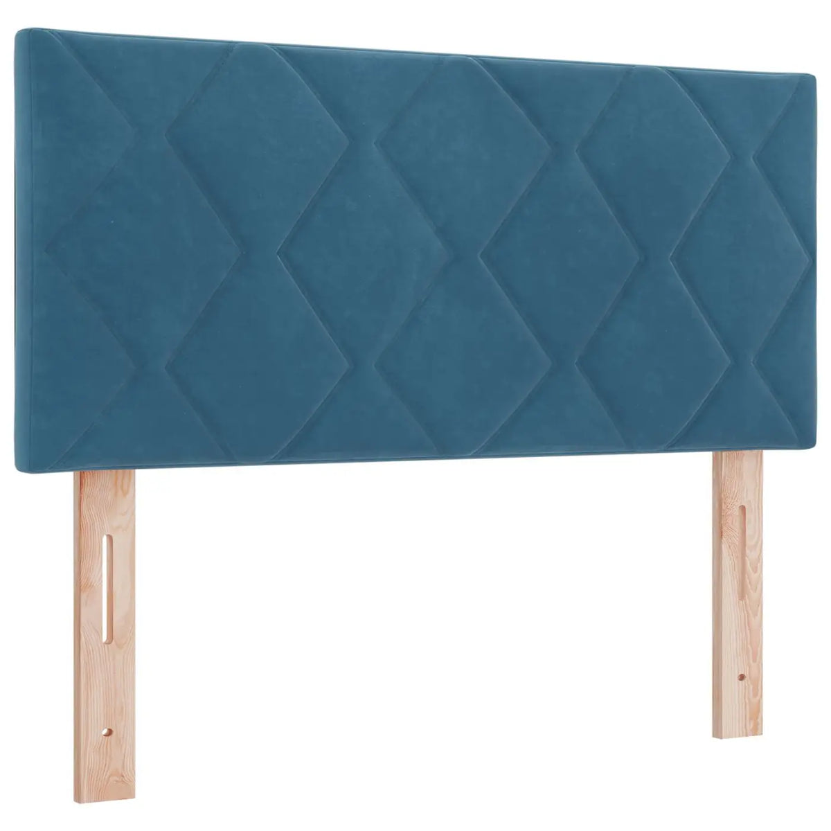 Lit coffre avec matelas et LED Bleu foncé 120 x 190 cm Velours - XIOS