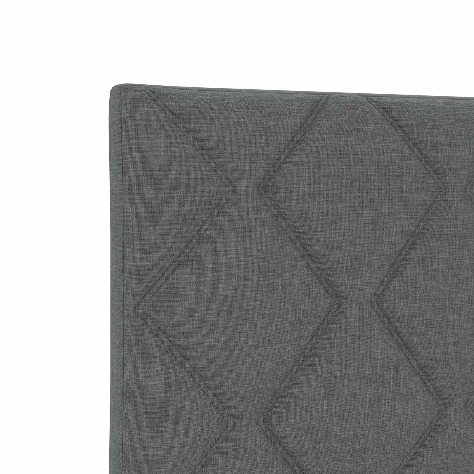 Lit avec rangement et matelas Gris foncé 120 x 200 cm Velours - XIOS