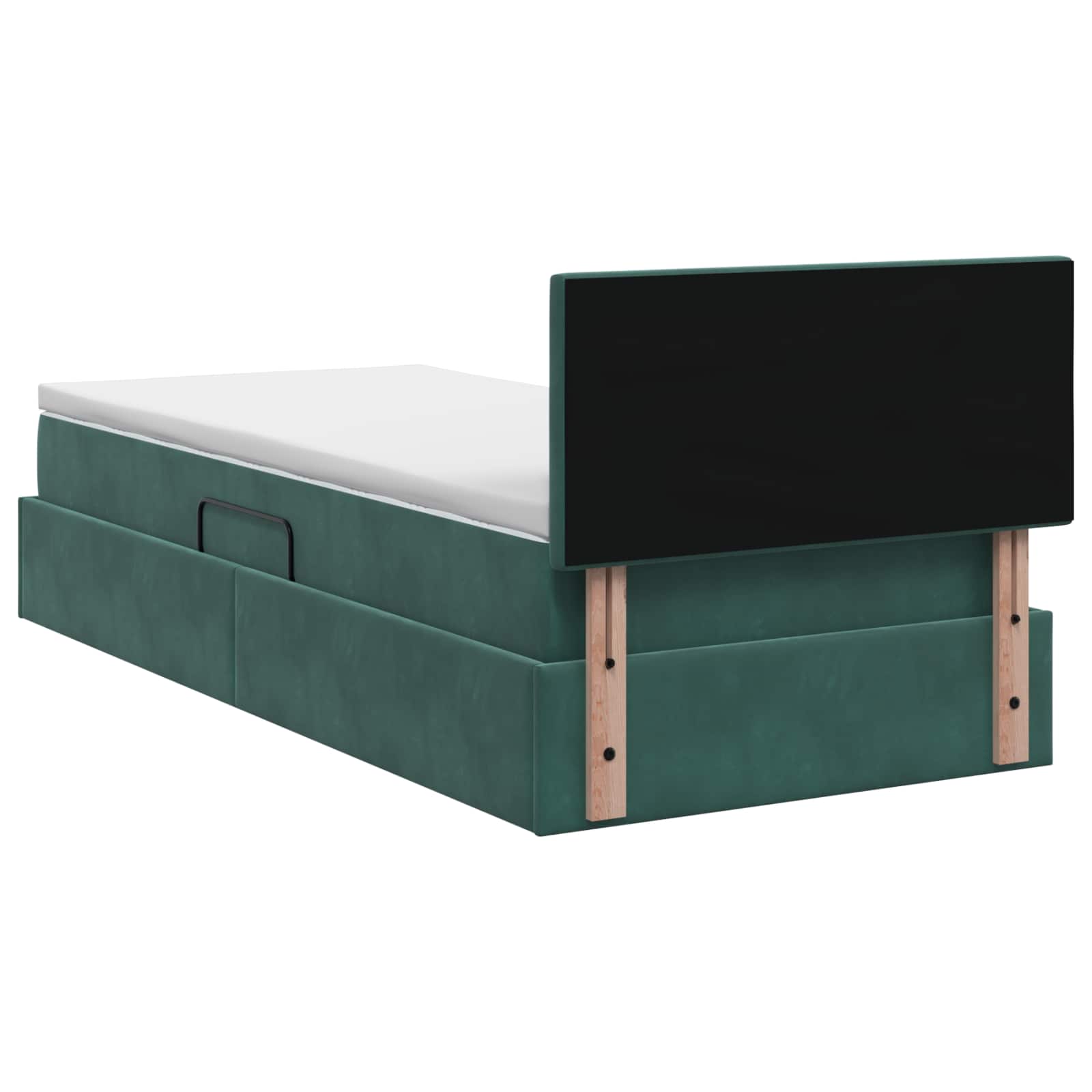 Lit de Rangement Vert foncé 100 x 200 cm Velours