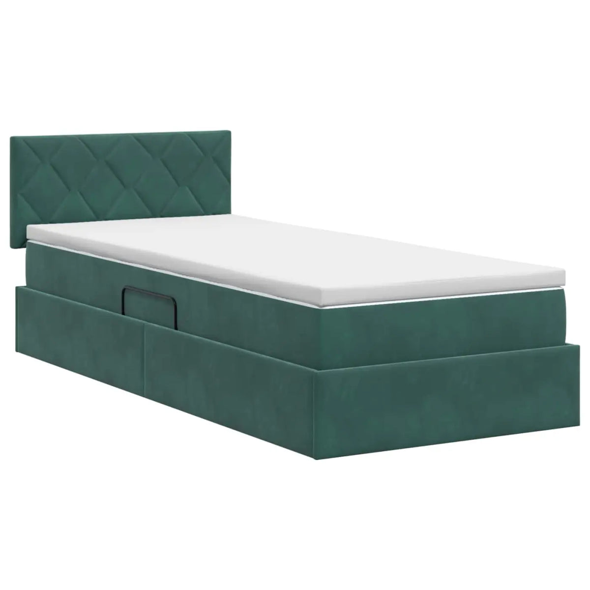 Lit de Rangement Vert foncé 100 x 200 cm Velours - XIOS