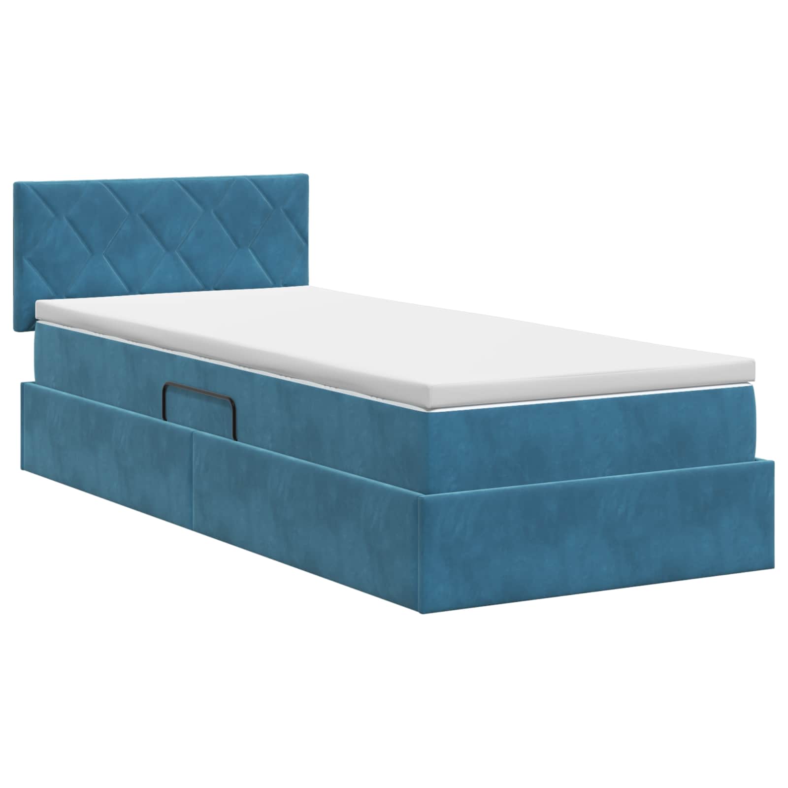 Lit de Rangement Bleu foncé 100 x 200 cm Velours