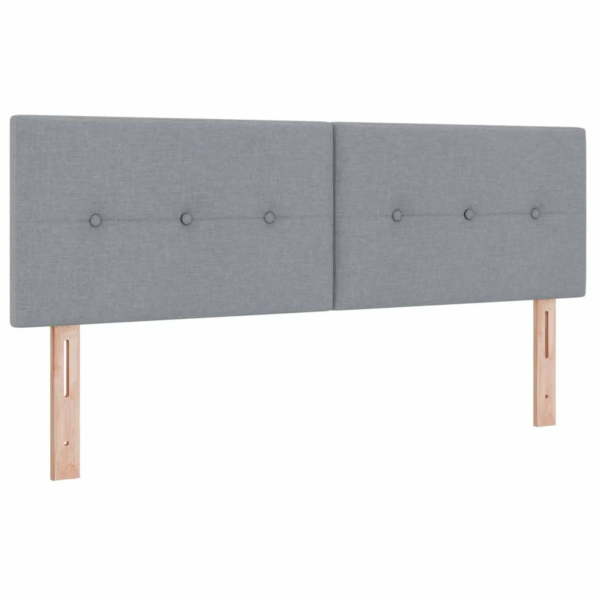 Lit de rangement LED avec matelas Gris clair 140 x 200 cm Tissu - XIOS