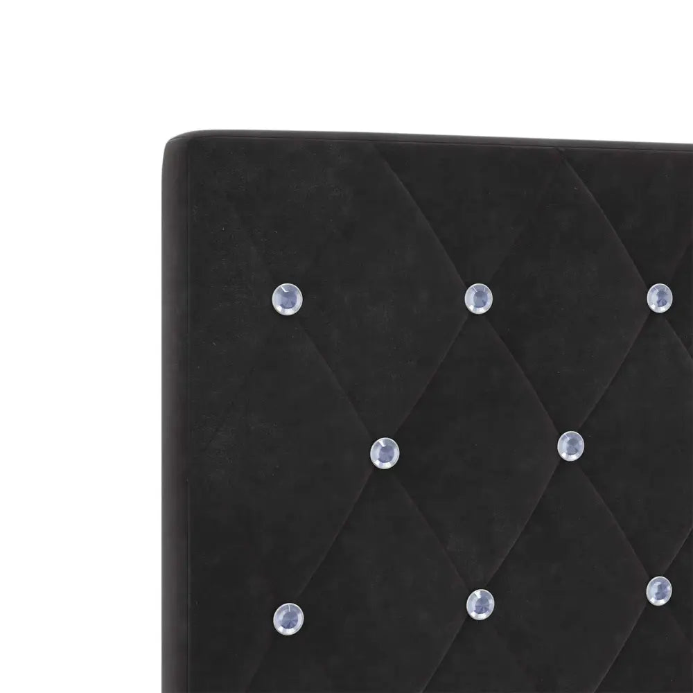 Lit de rangement LED avec matelas Noir 90 x 200 cm Velours - XIOS Store SNC
