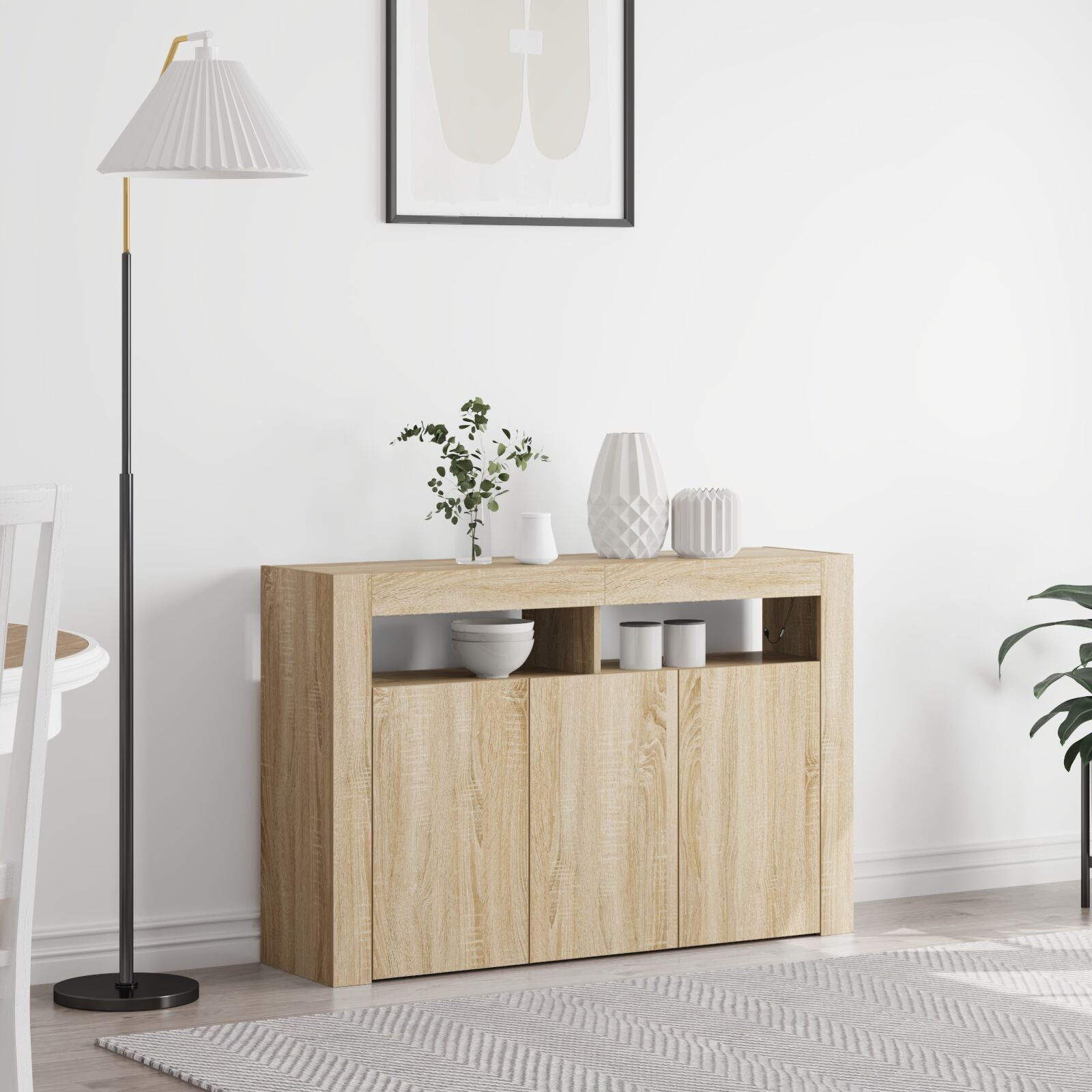 Meuble de rangement Chêne Sonoma Bois d'ingénierie 116 x 30 x 75 cm Buffets & bahuts vidaXL