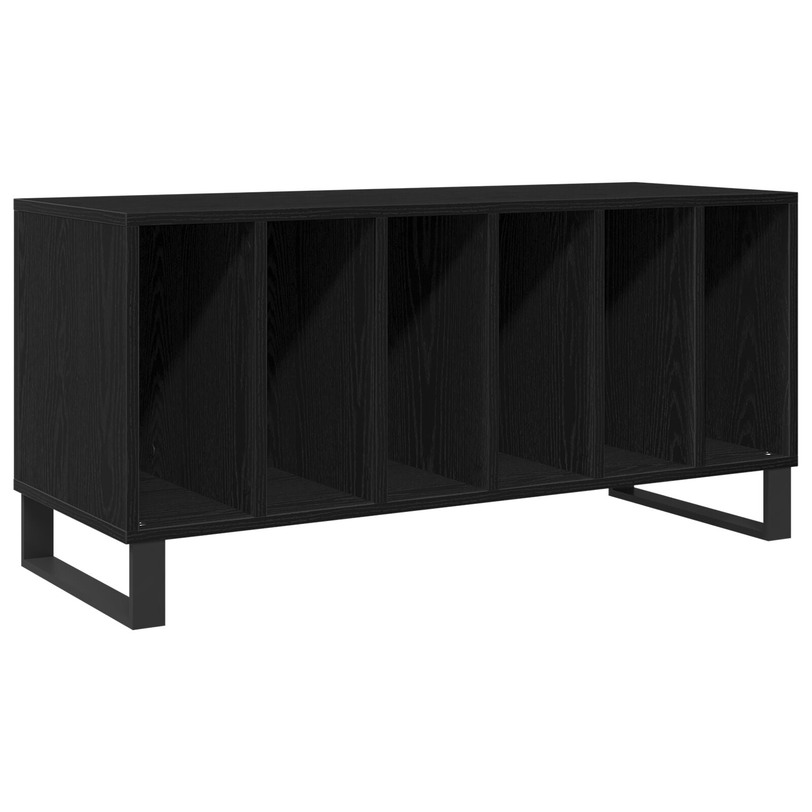 Buffet à enregistrement vidaXL Noir Chêne 100x38x48 cm Bois d'ingénierie Fixations & meubles de rangement multimédia vidaXL