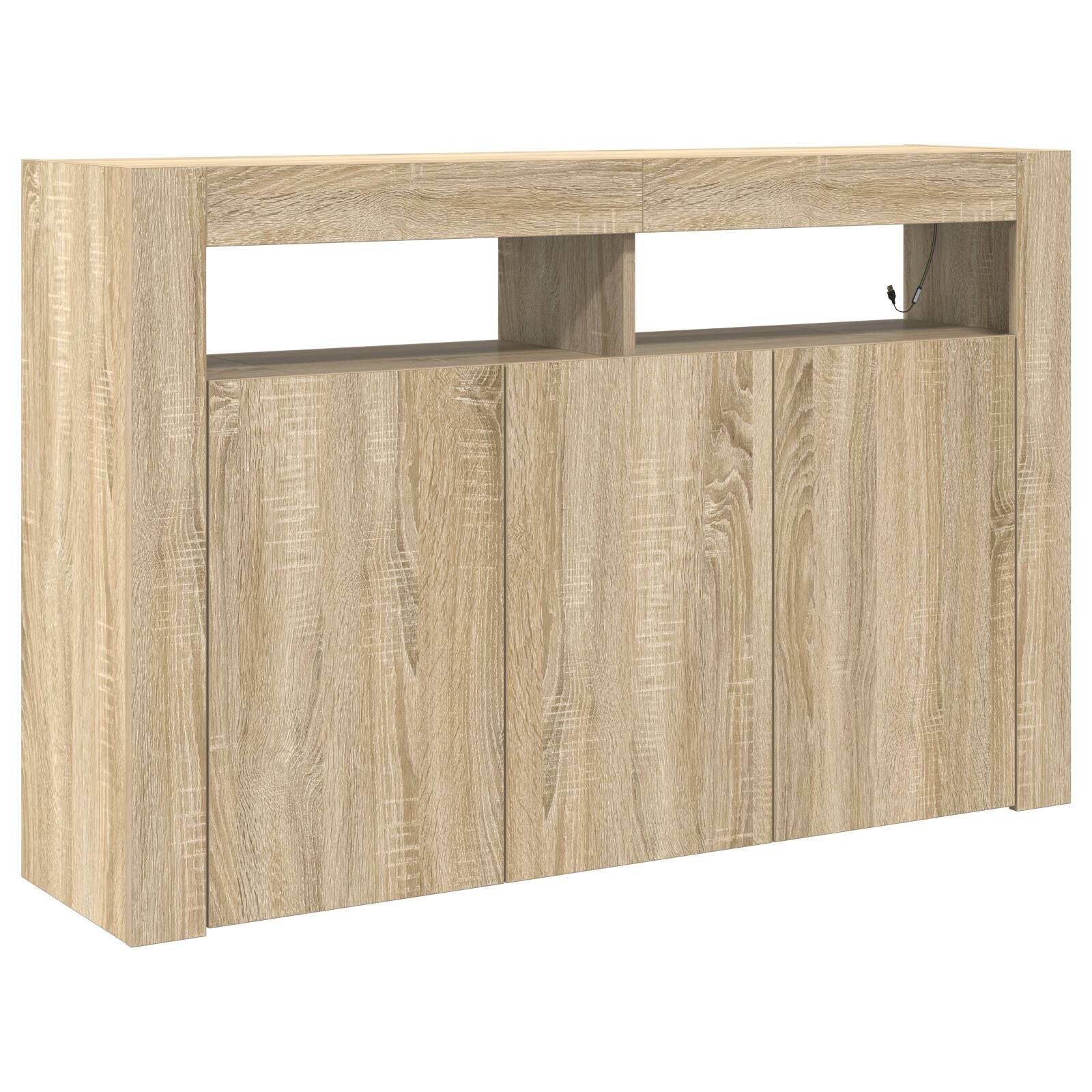 Meuble de rangement Chêne Sonoma Bois d'ingénierie 116 x 30 x 75 cm Buffets & bahuts vidaXL