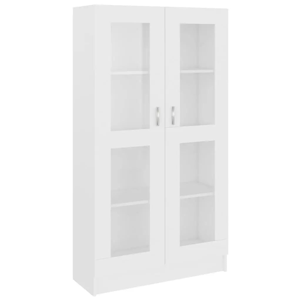 Armoire à vitrine Blanc 82,5x30,5x150 cm Bois d’ingénierie - XIOS