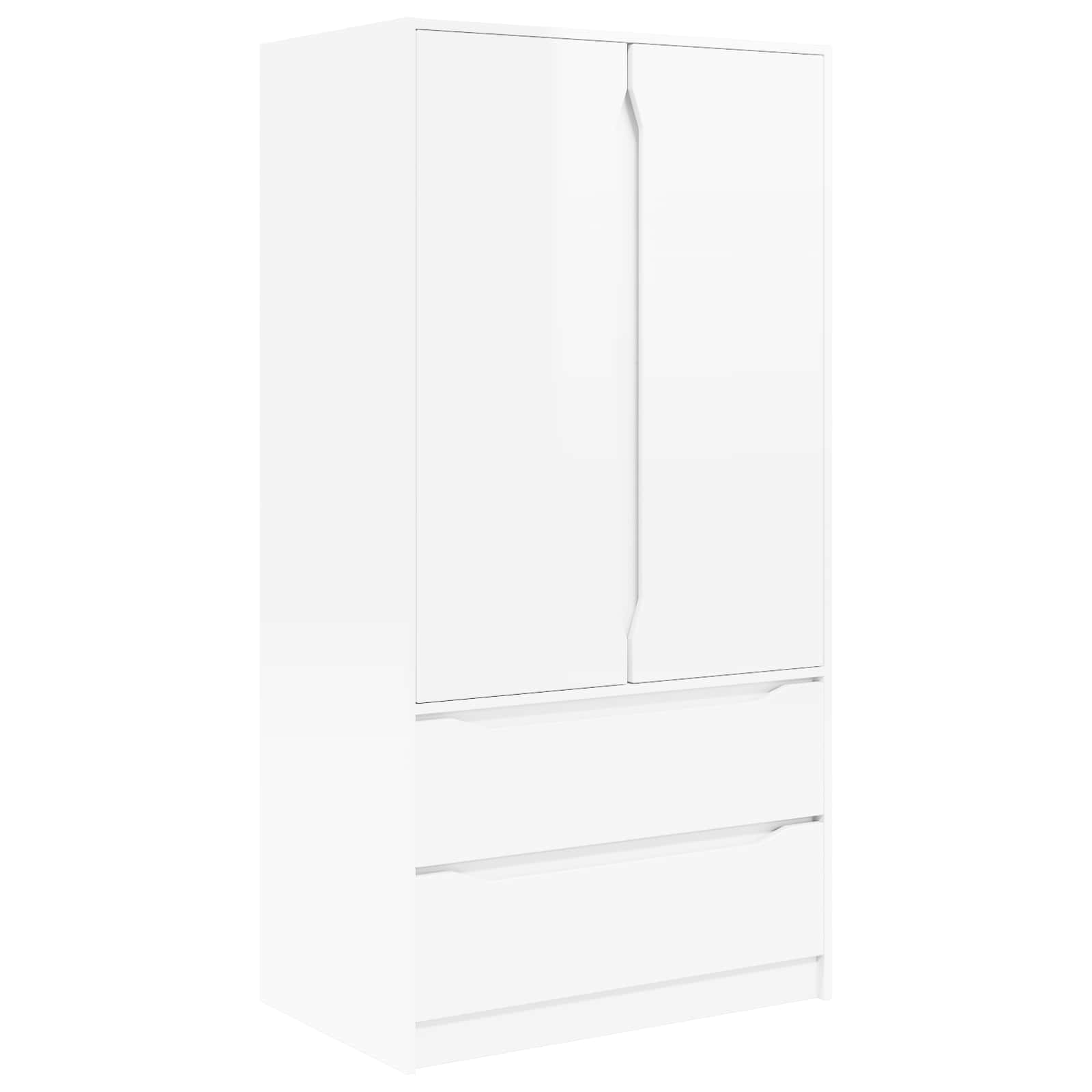 Armoire Blanc Brillant 79,5 x 49 x 156 cm Bois d’ingénierie - XIOS