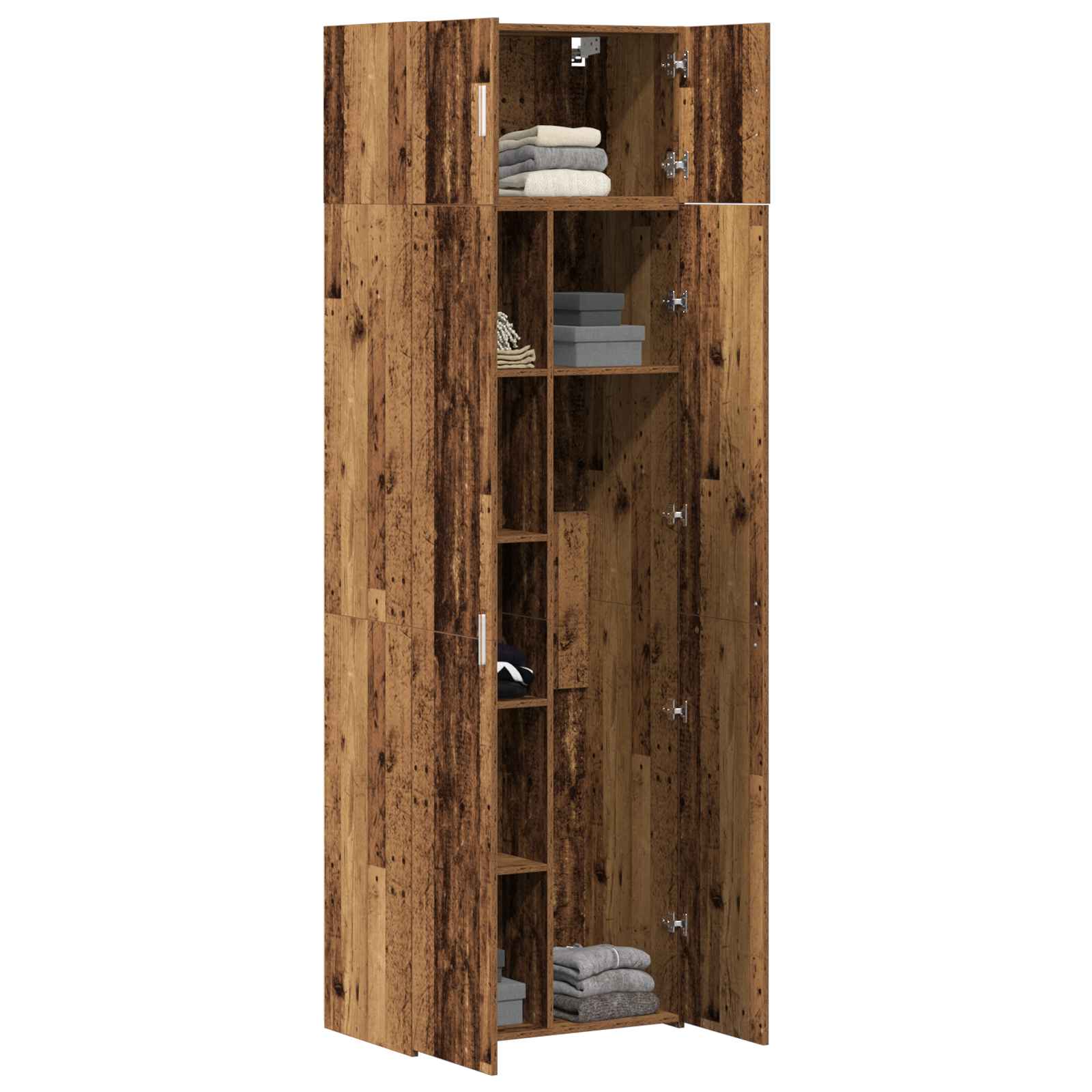 Armoire de rangement 2 pc Bois ancien 70 x 42,5 x 185 cm - XIOS
