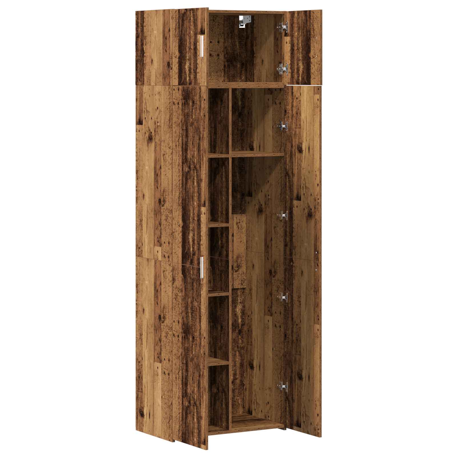 Armoire de rangement 2 pc Bois ancien 70 x 42,5 x 185 cm - XIOS