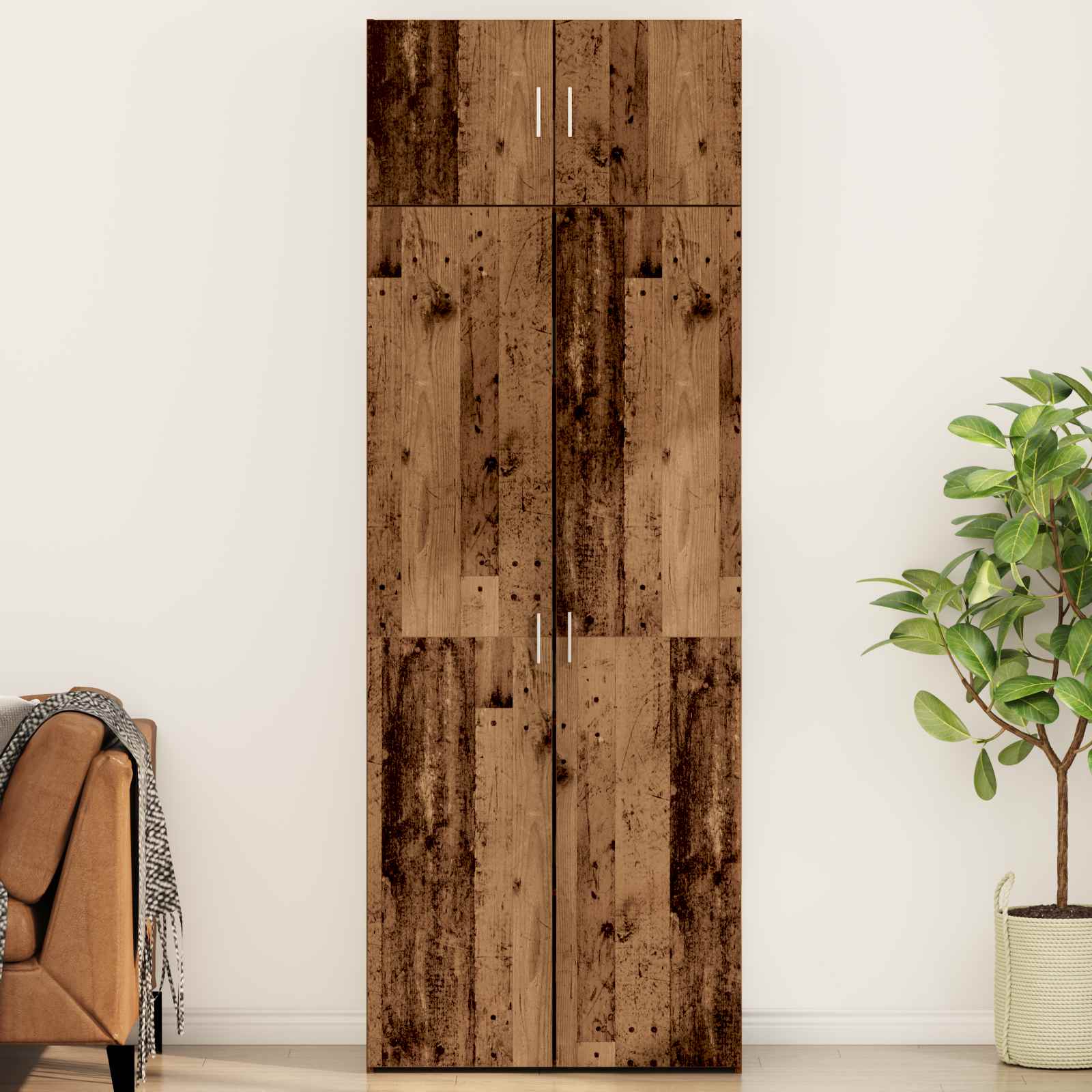 Armoire de rangement 2 pc Bois ancien 80 x 42,5 x 225 cm - XIOS