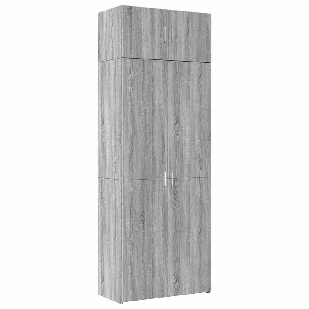 Armoire de rangement sonoma gris 80x42,5x225 cm - XIOS