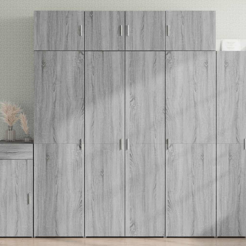 Armoire de rangement sonoma gris 80x42,5x225 cm - XIOS