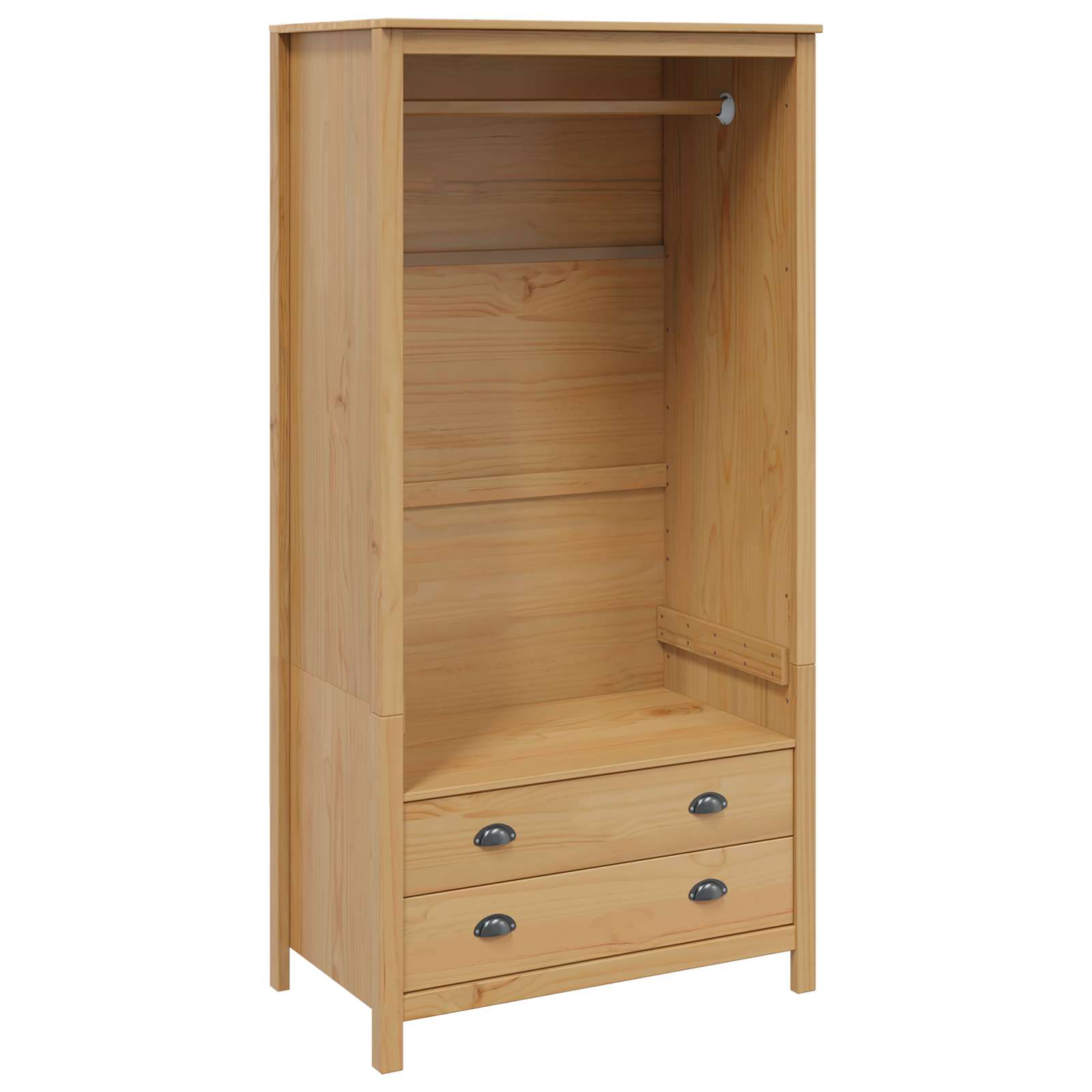 Armoire HILL Marron miel 84 x 50 x 170 cm Pin massif - XIOS