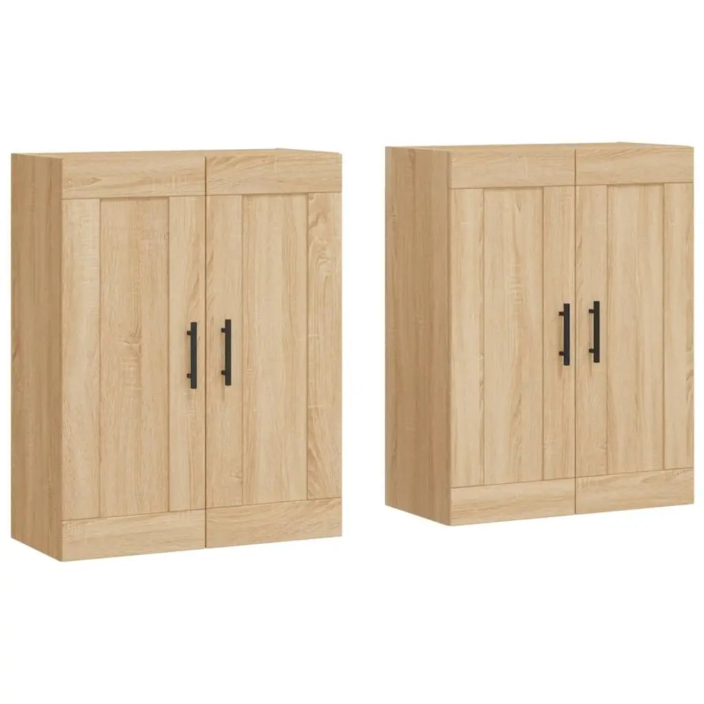Armoires murales 2 pcs chêne sonoma bois d’ingénierie - XIOS