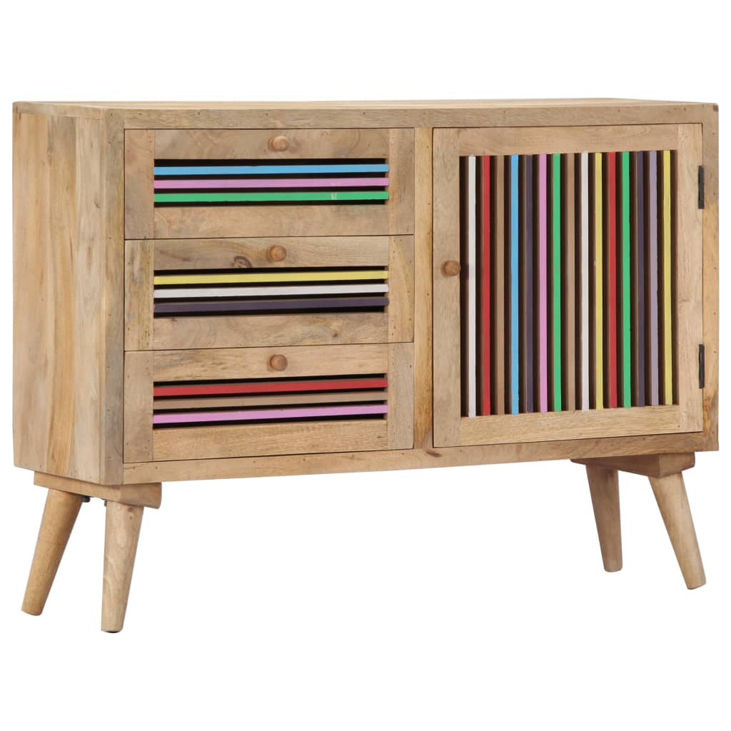 Buffet 100 x 30 x 75 cm Bois de manguier massif - XIOS