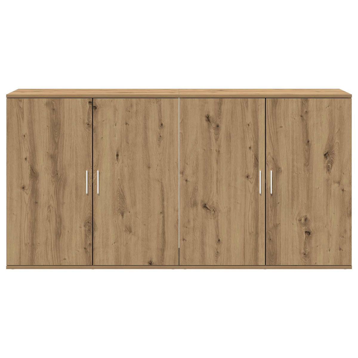Buffet 2 pc Chêne artisanal 79 x 38 x 80 cm Bois d'ingénierie - XIOS