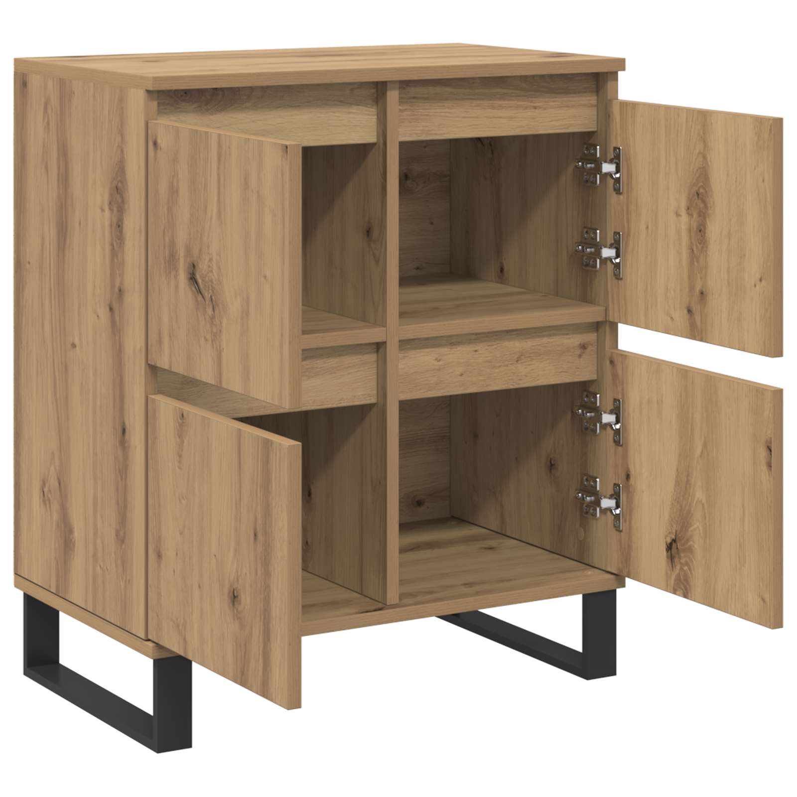 Buffet 3 pc Chêne artisanal 60 x 35 x 70 cm - XIOS