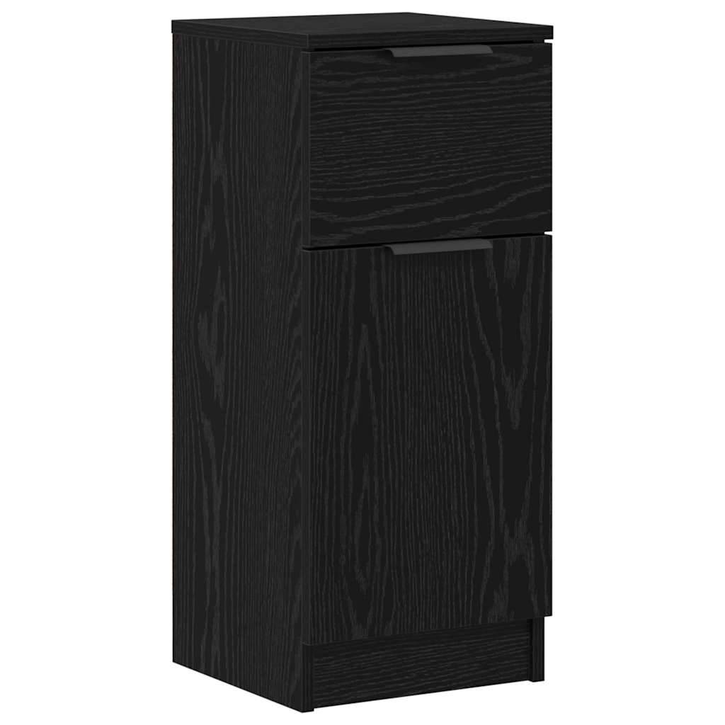 Buffet 3 pc Chêne noir 121 x 30 x 70 cm Bois d'ingénierie - XIOS