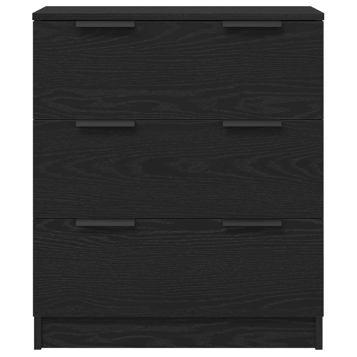 Buffet 3 pc Chêne noir 180 x 30 x 70 cm Bois d'ingénierie - XIOS