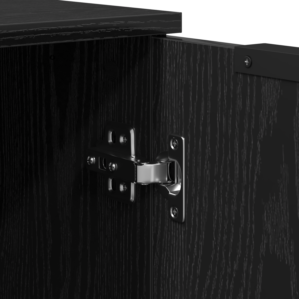 Buffet 3 pc Chêne noir 180 x 30 x 70 cm Bois d'ingénierie - XIOS