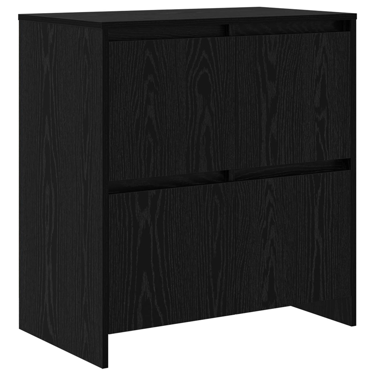 Buffet 3 pc Chêne noir 70 x 41 x 75 cm Bois d'ingénierie - XIOS