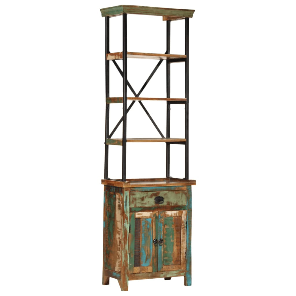 Buffet 55x30x180 cm bois de récupération massif - XIOS