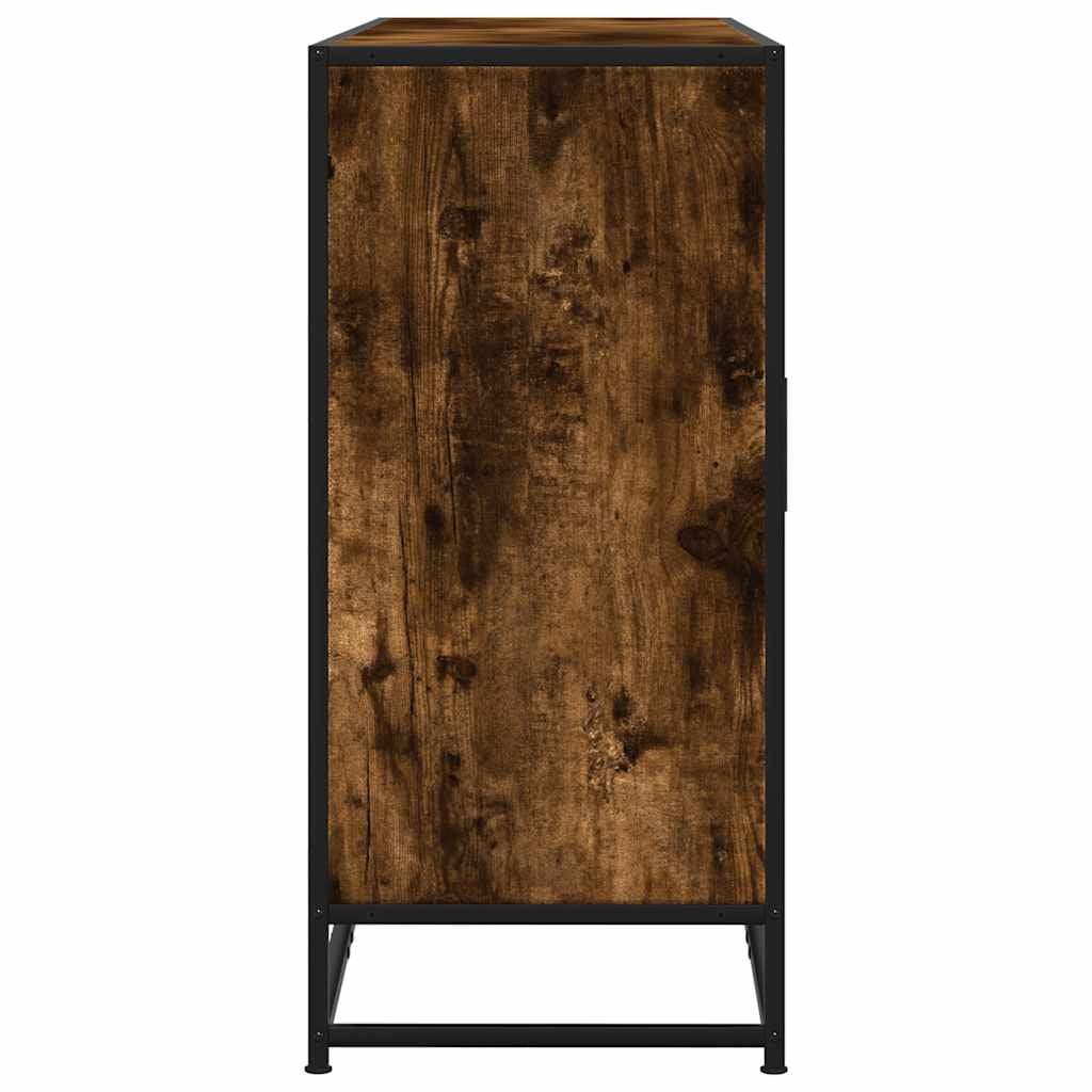 Buffet chêne fumé 134x35x76 cm bois d’ingénierie - XIOS