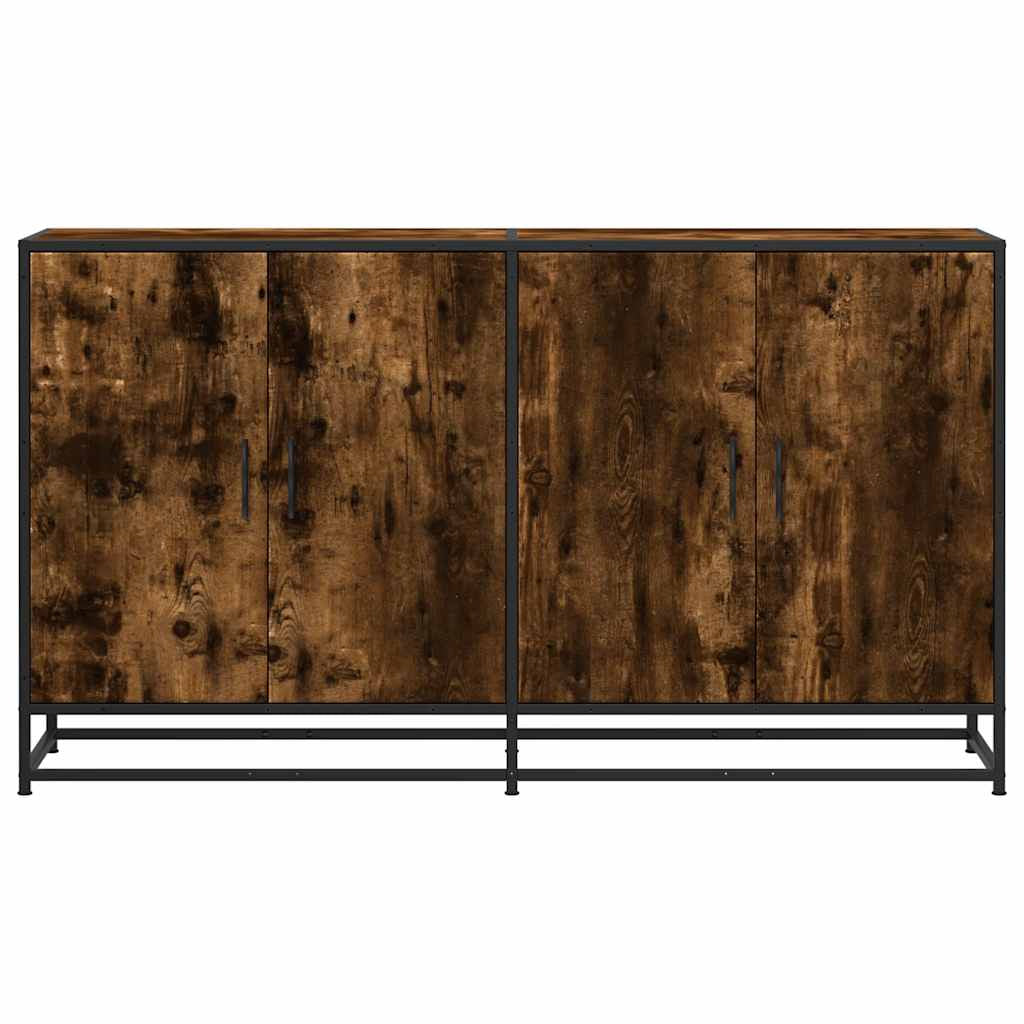 Buffet chêne fumé 134x35x76 cm bois d’ingénierie - XIOS