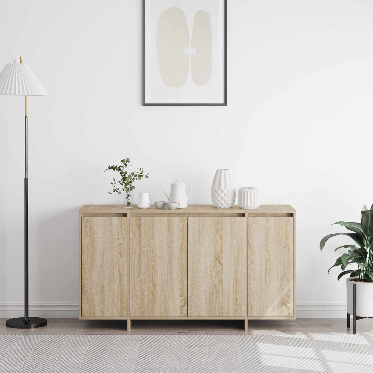 Buffet Chêne Sonoma 135 x 41 x 75 cm Bois d'ingénierie - XIOS