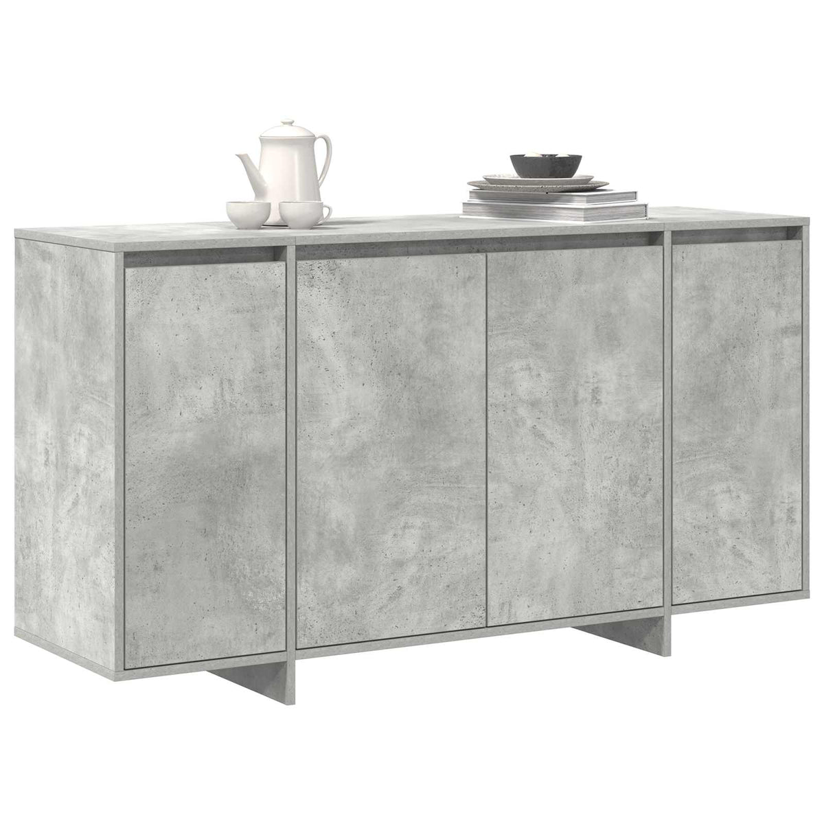 Buffet Gris béton 135 x 41 x 75 cm Bois d'ingénierie - XIOS