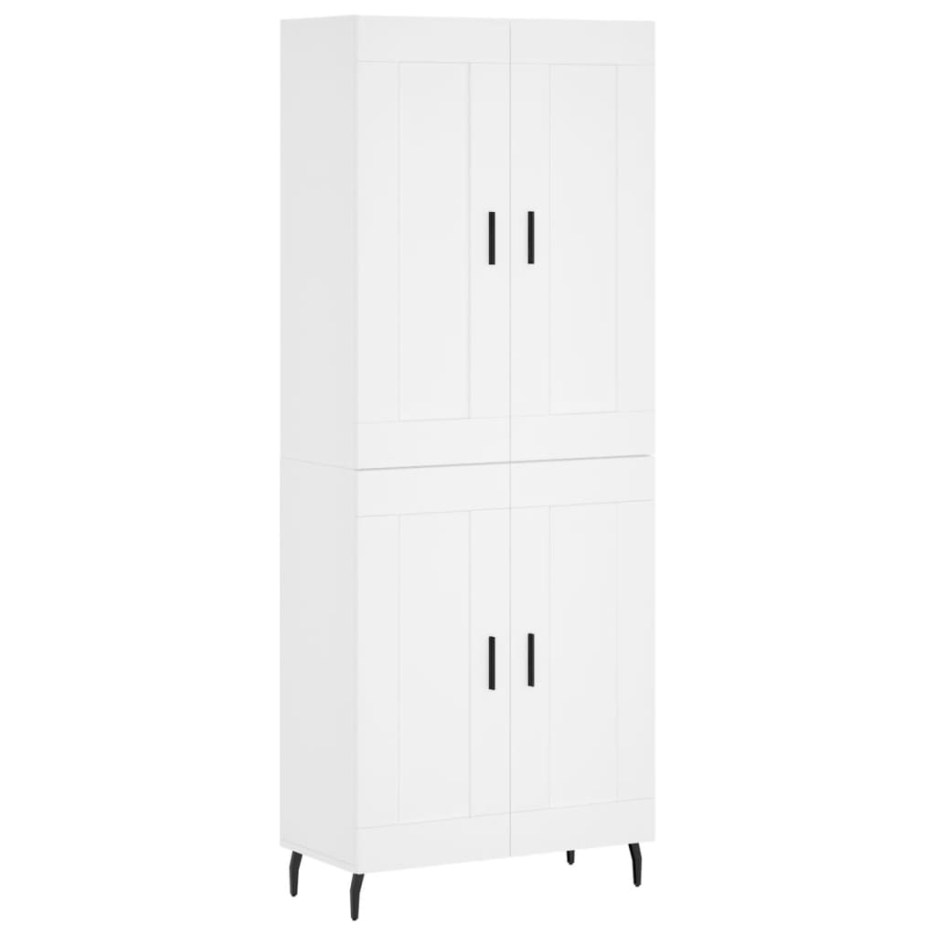 Buffet haut Blanc 69,5x34x180 cm Bois d’ingénierie - XIOS