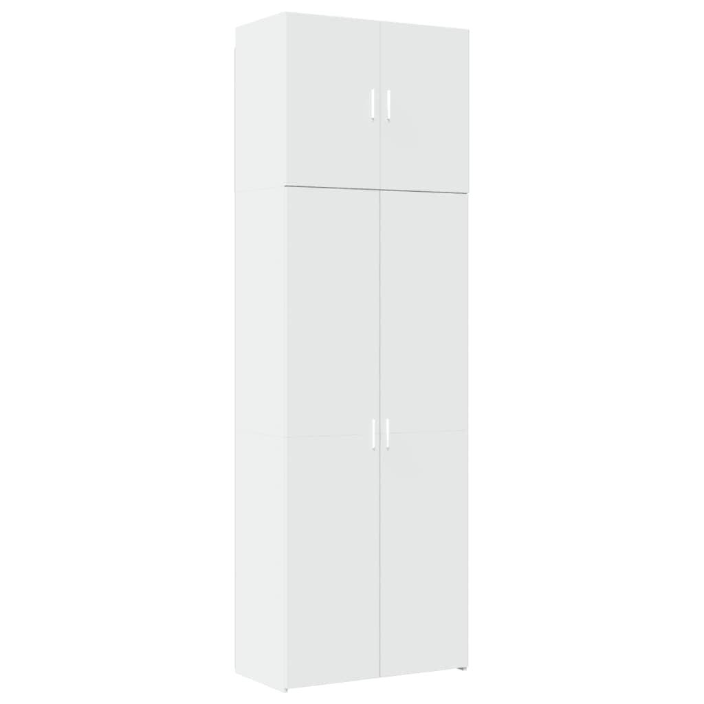 Buffet haut blanc 80x42,5x249 cm bois d’ingénierie - XIOS