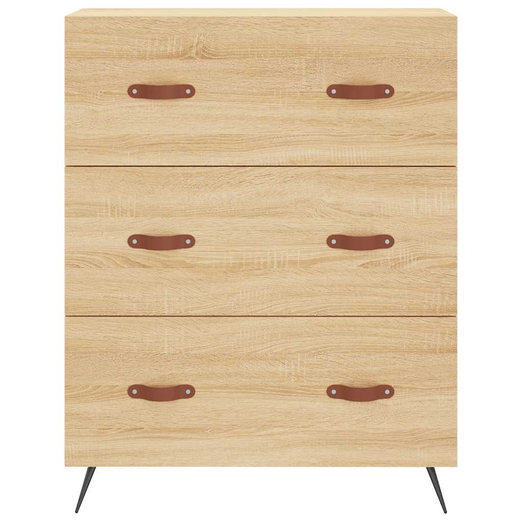 Buffet haut Chêne sonoma 69,5x34x180 cm Bois d’ingénierie - XIOS