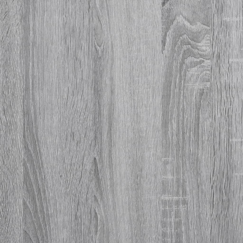 Buffet haut sonoma gris 70x42,5x185 cm bois d’ingénierie - XIOS