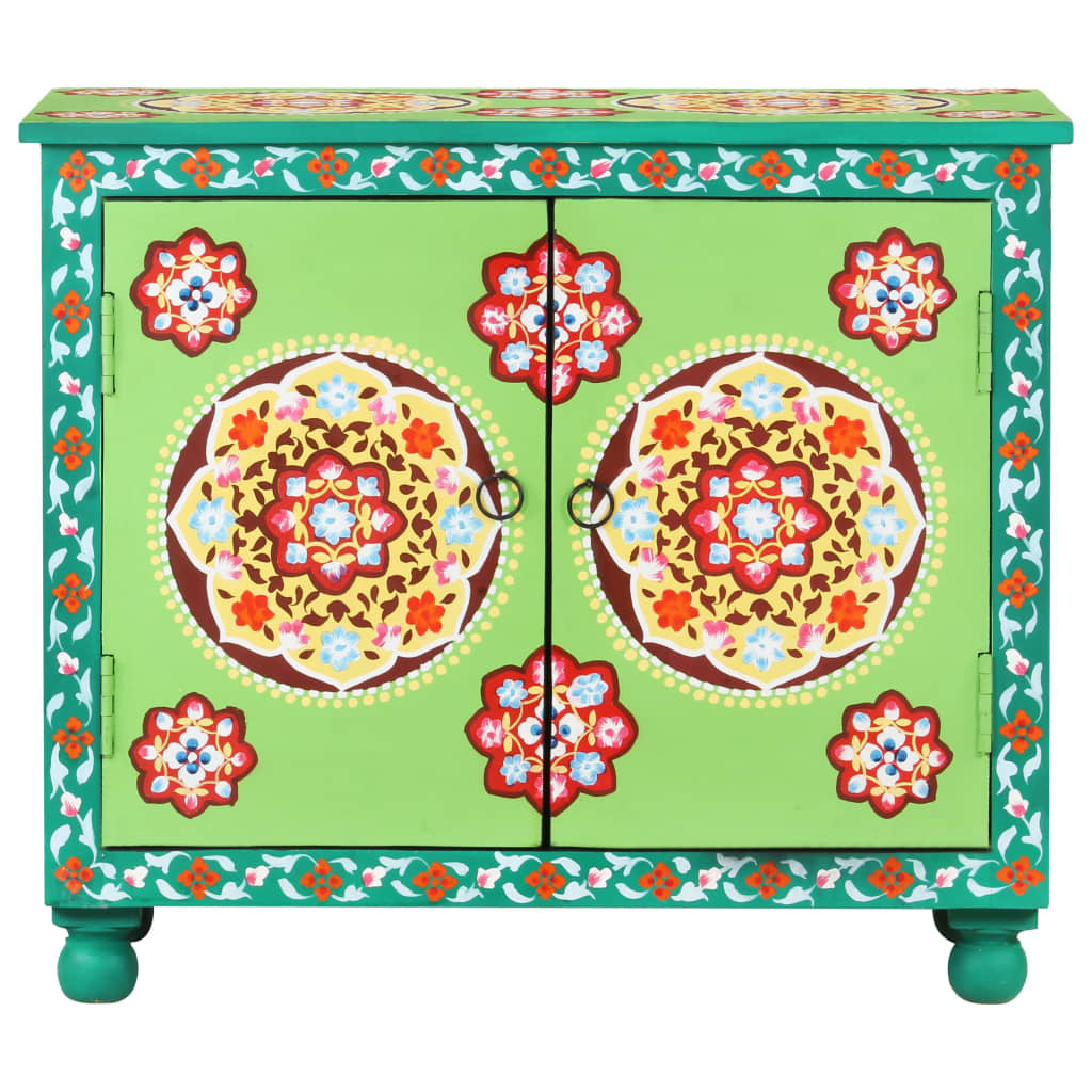 Buffet peint à la main Multicolore 70x35x60 cm Bois de manguier - XIOS