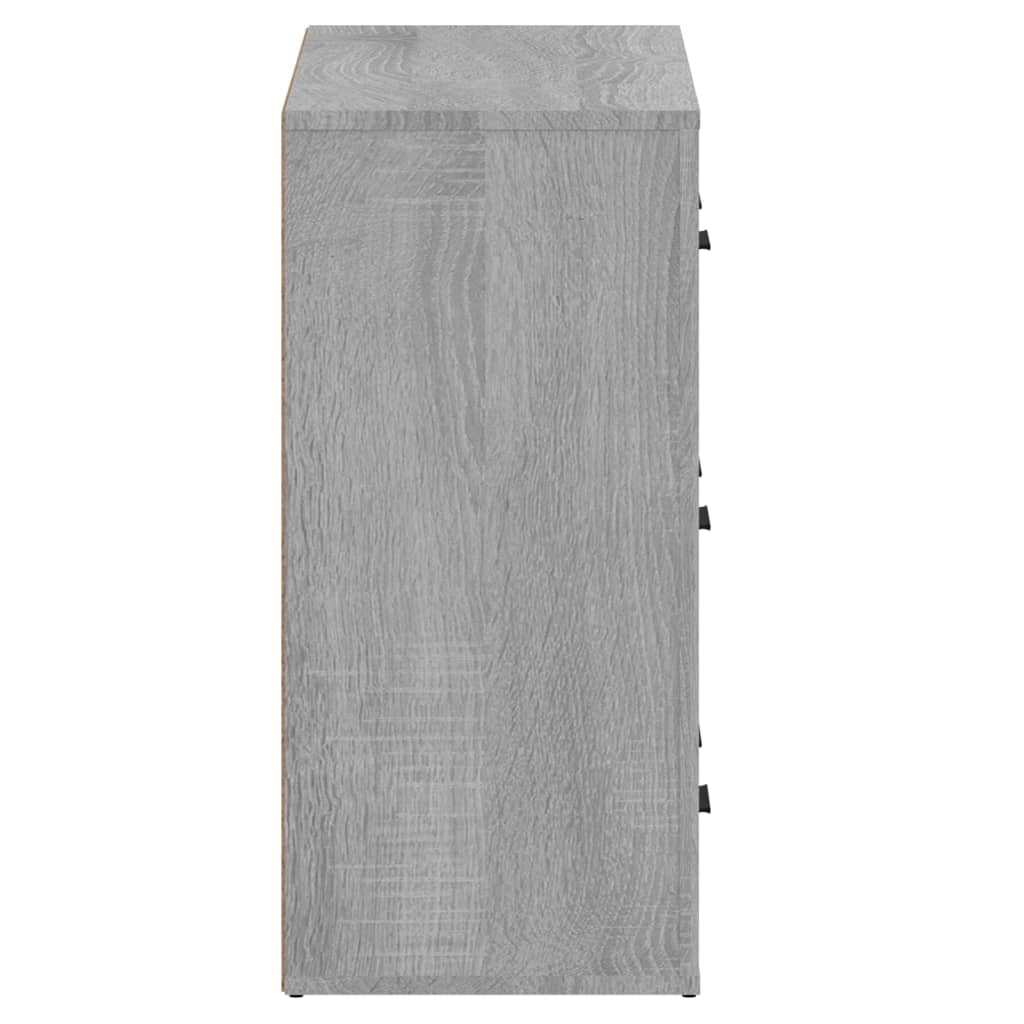 Buffets 2 pcs sonoma gris bois d’ingénierie - XIOS