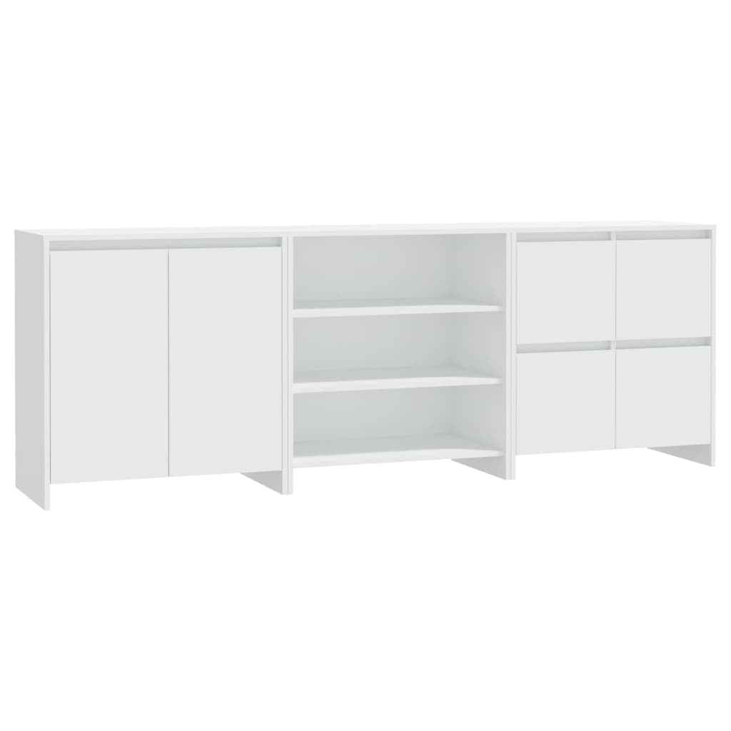 Buffets 3 pcs Blanc Bois d’ingénierie - XIOS