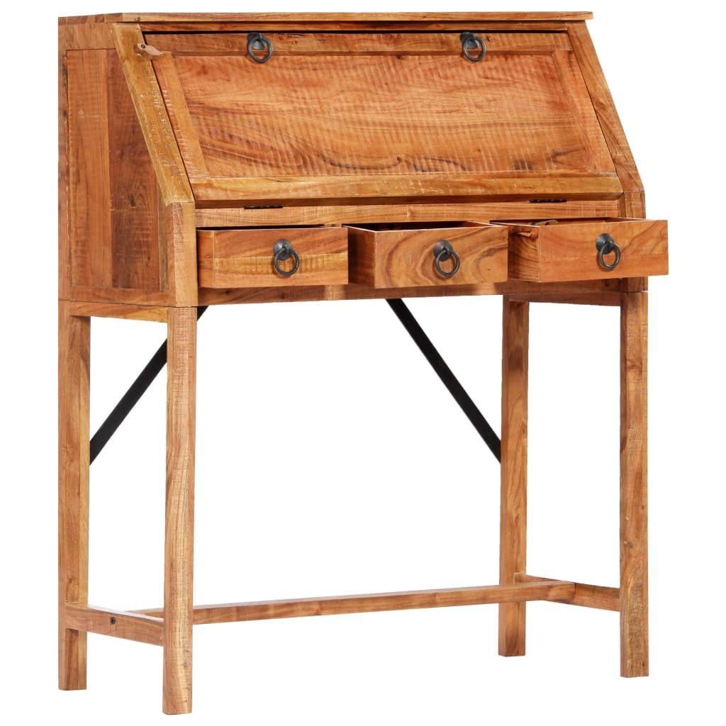 Bureau 90x40x107 cm Bois d’acacia massif - XIOS