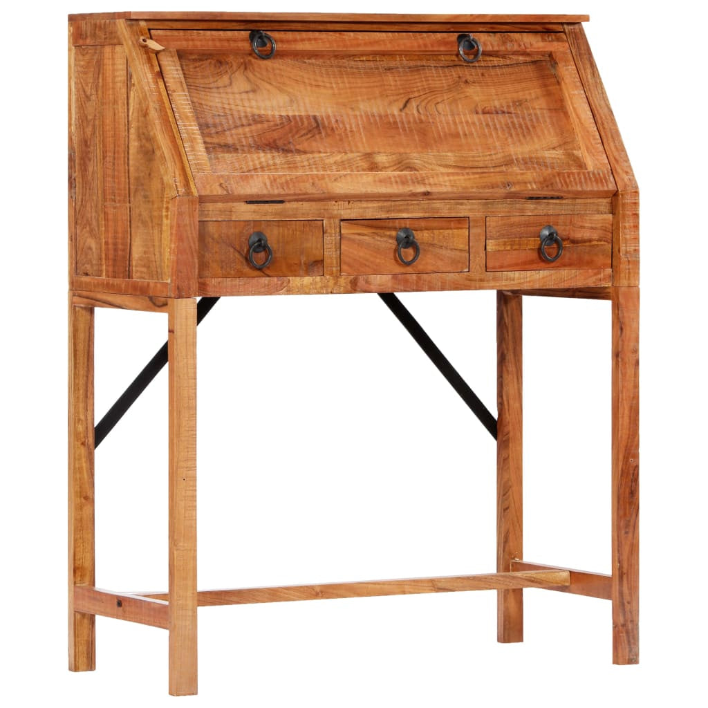 Bureau 90x40x107 cm Bois d’acacia massif - XIOS
