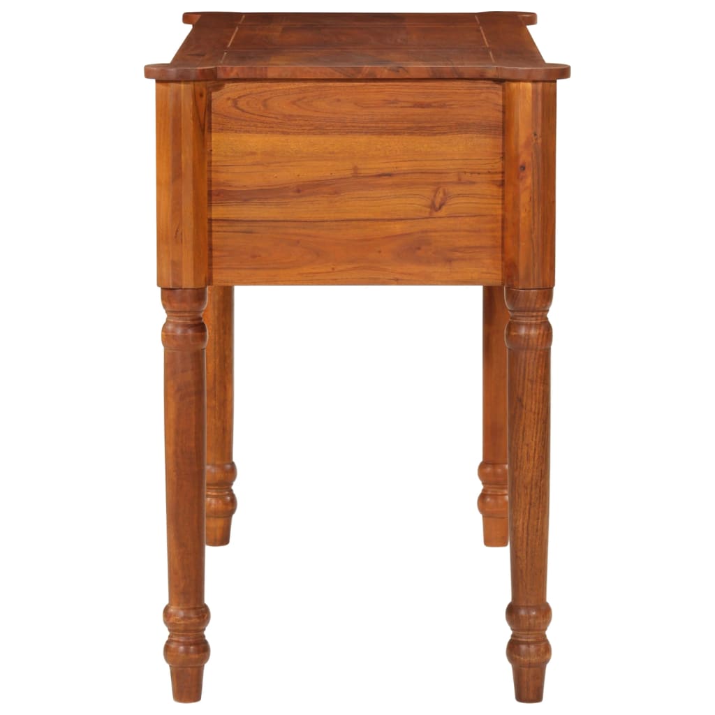 Bureau avec tiroirs 110x50x76 cm bois d'acacia solide - XIOS