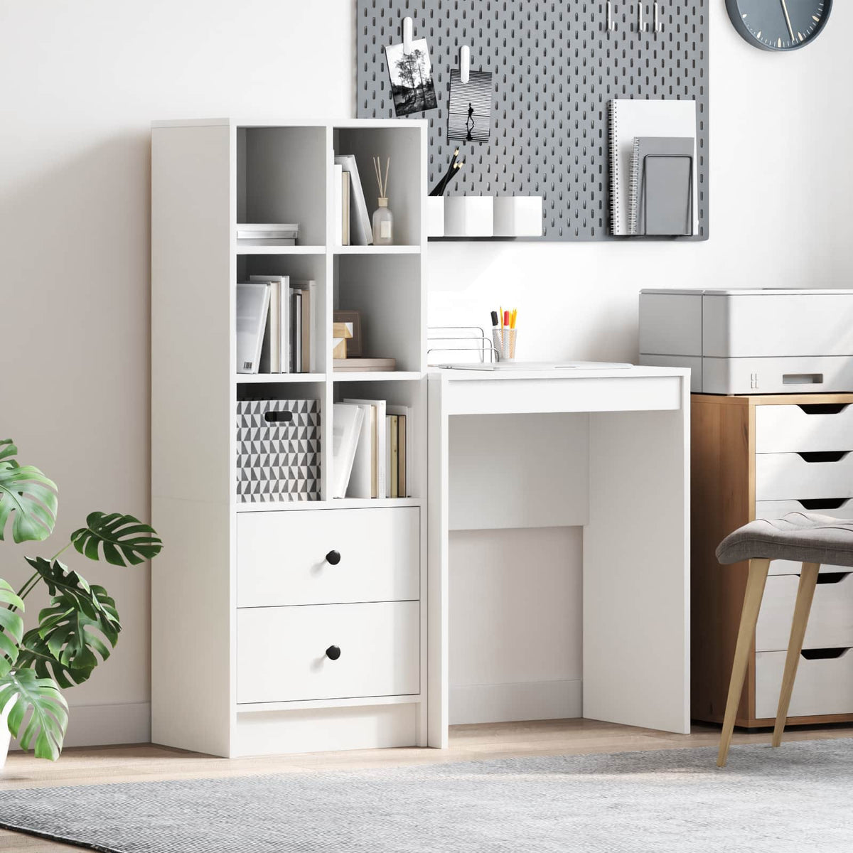 Bureau Blanc 105,5 x 34 x 127 cm 2 pc - XIOS
