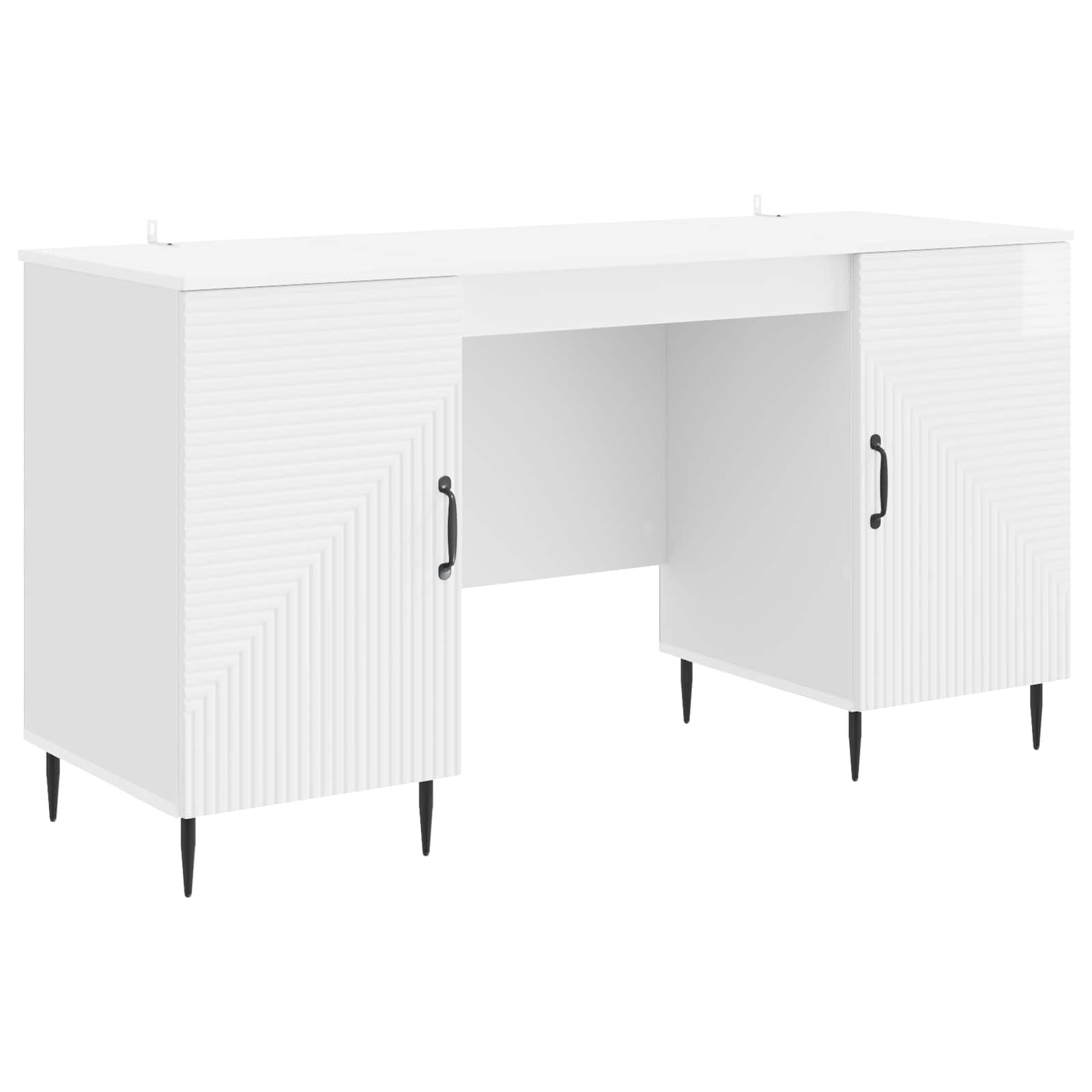 Bureau Blanc brillant 142,5 x 50 x 75 cm Bois d’ingénierie - XIOS
