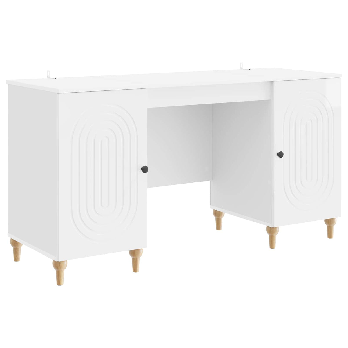 Bureau Blanc Brillant 142,5 x 50 x 75 cm Bois d'ingénierie - XIOS
