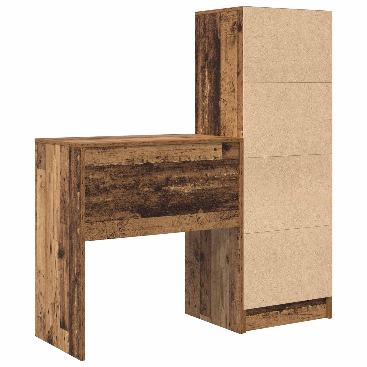 Bureau Bois ancien 115,5 x 40 x 127 cm 2 pc - XIOS