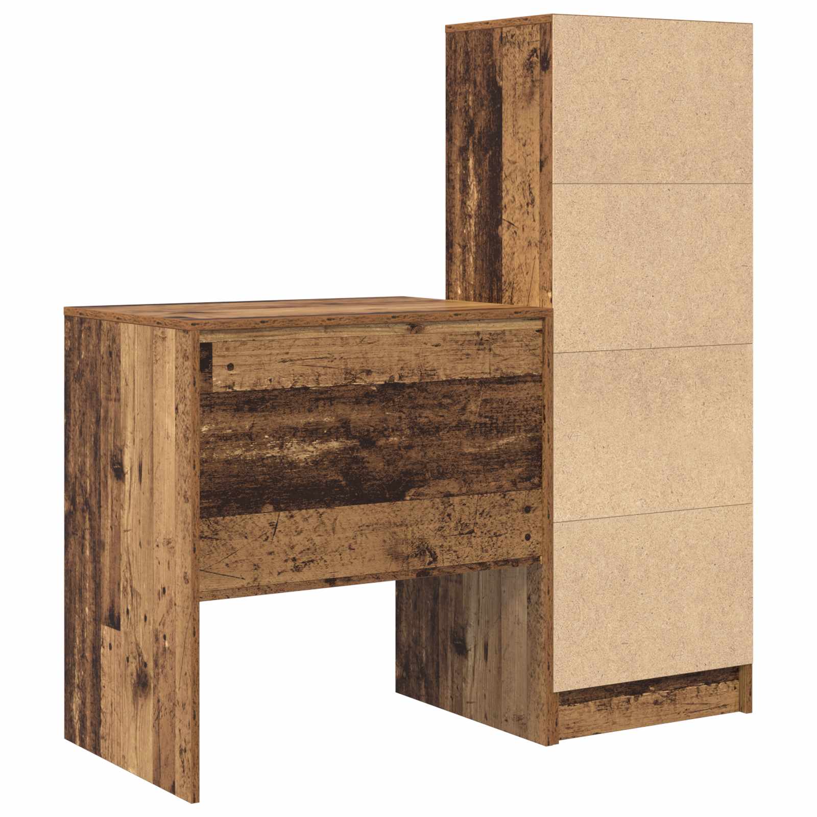 Bureau Bois ancien 115,5 x 50 x 127 cm 2 pc - XIOS